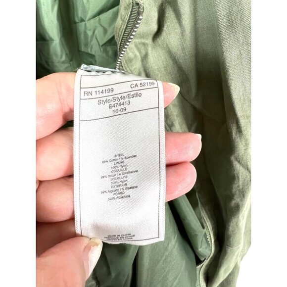 Roxy green zip up jacket - Picture 7 of 11